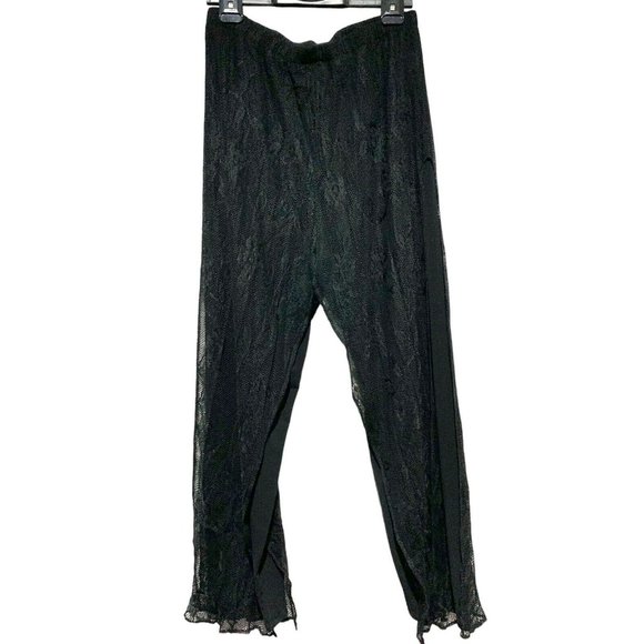 PAT DAHNKE Womens Lace‎ Tunic Boho Western Set Off Shoulder Top & Bottom Pants - Picture 5 of 13